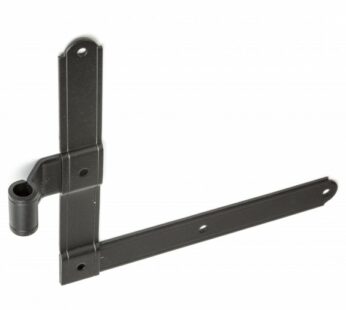 L HINGE 9X9″ OFFSET 1″ (LEFT-HAND) ROUGH BLACK